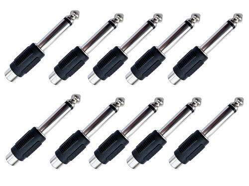 10er set adapter cinch buchse - set,