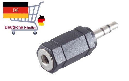 Klinkenstecker 5mm stereo - 3,5mm, /
