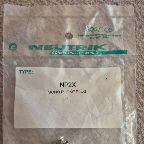 Neutrik np2x audiostecker - np2x, 6,35