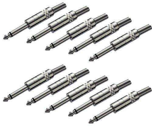 10x klinken stecker 3mm mono - 10x, 6,3mm