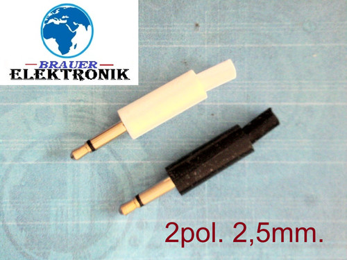 Mono klinkenstecker 5x11mm - klinkenstecker, 2,5x11mm